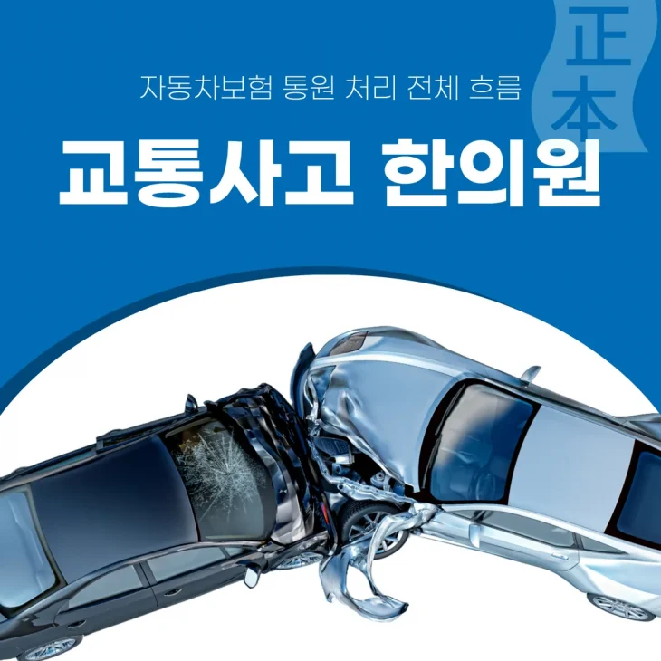 인천 서구 교통사고 한의원, 자동차보험 진료비 처리 전체 흐름