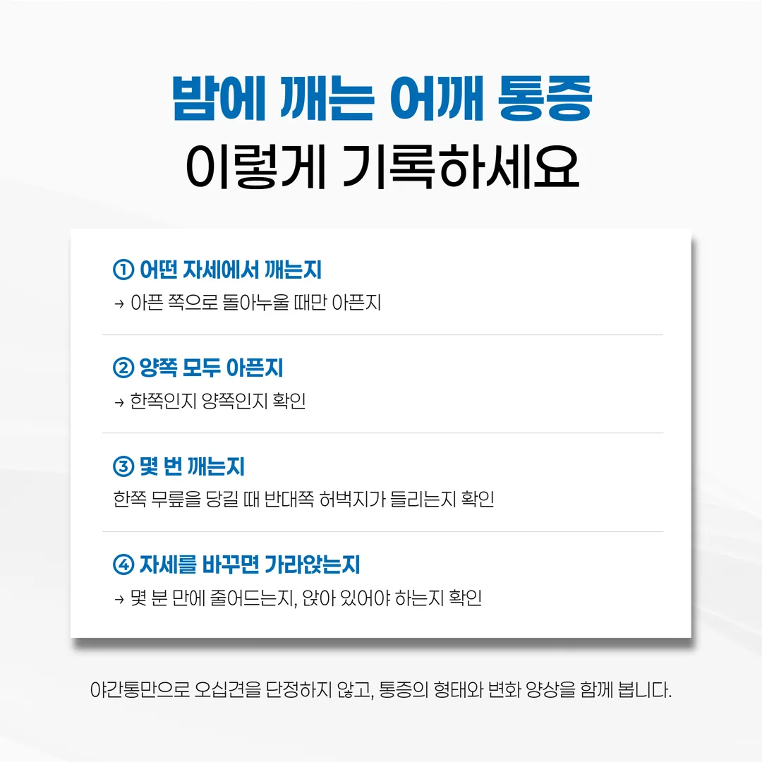 능동 거상과 수동 거상의 각도 차이 및 방향별 확인 동작 도식